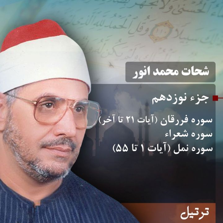 ترتیل استاد شحات محمد انور- جزء 19