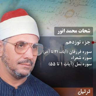 ترتیل استاد شحات محمد انور- جزء 19