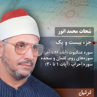 ترتیل استاد شحات محمد انور- جزء 21