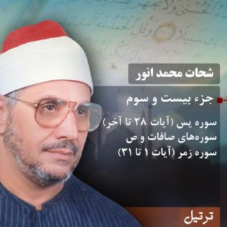 ترتیل استاد شحات محمد انور- جزء 23