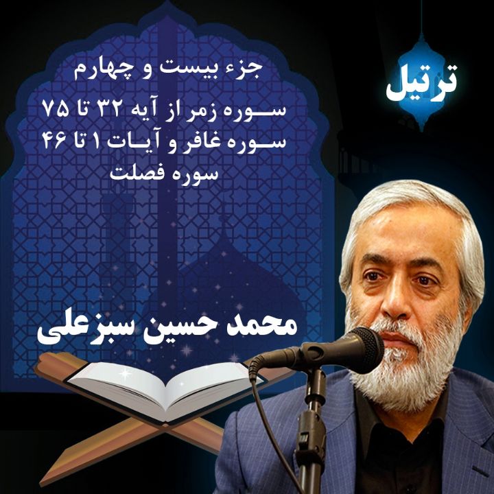 ترتیل محمد حسین سبزعلی - جزء 24