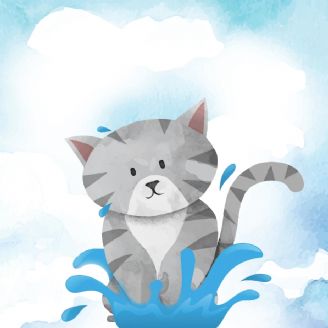 گربه شناگر